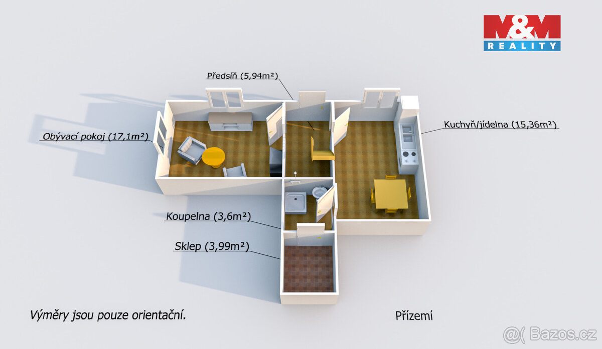 Prodej chalupy 4+1,102 m2, Křečov u Manětína - 14
