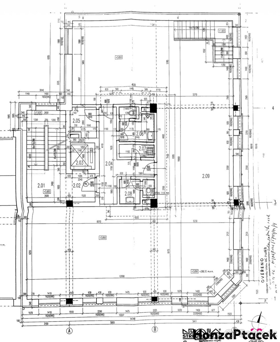 Pronájem, Obchodní prostory – Klapkova, Kobylisy - 14