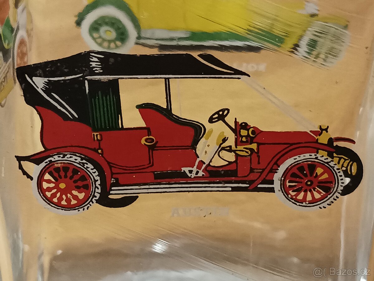 SILNOSTĚNNÁ SKLENĚNÁ LÁHEV DEKOROVANÁ VETERÁNY - 14