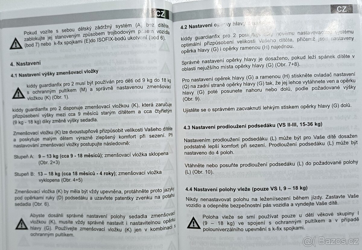Autosedačky pro dvojčata Kiddy Guardianfix Pro 2 - 14