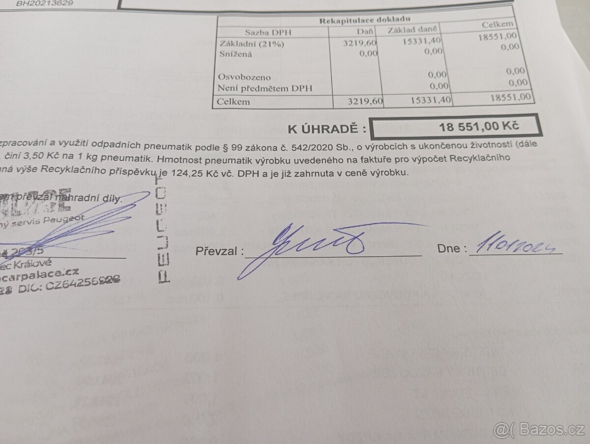 Peugeot 607 2,2 Hdi nová TK, velký servis.. - 14