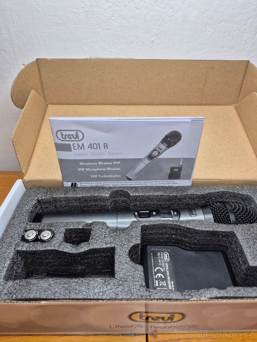 Jednosměrný bezdrátový dynamický mikrofon EM 401 R - 14