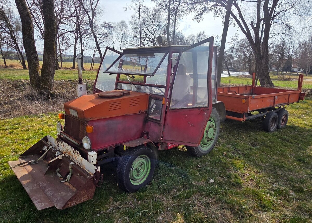 Prodám traktor domácí výroby, motor Žigul - 14
