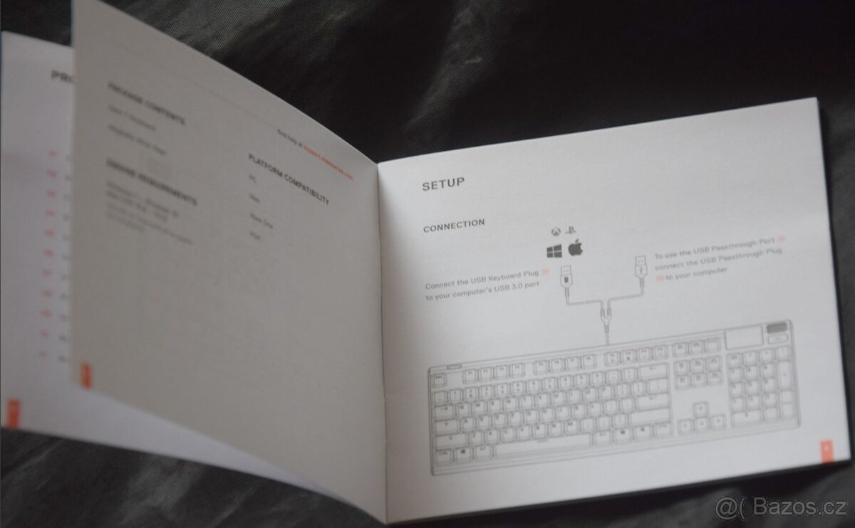 SteelSeries Apex 7, magnet. podložka, OLED display,USB hub - 14