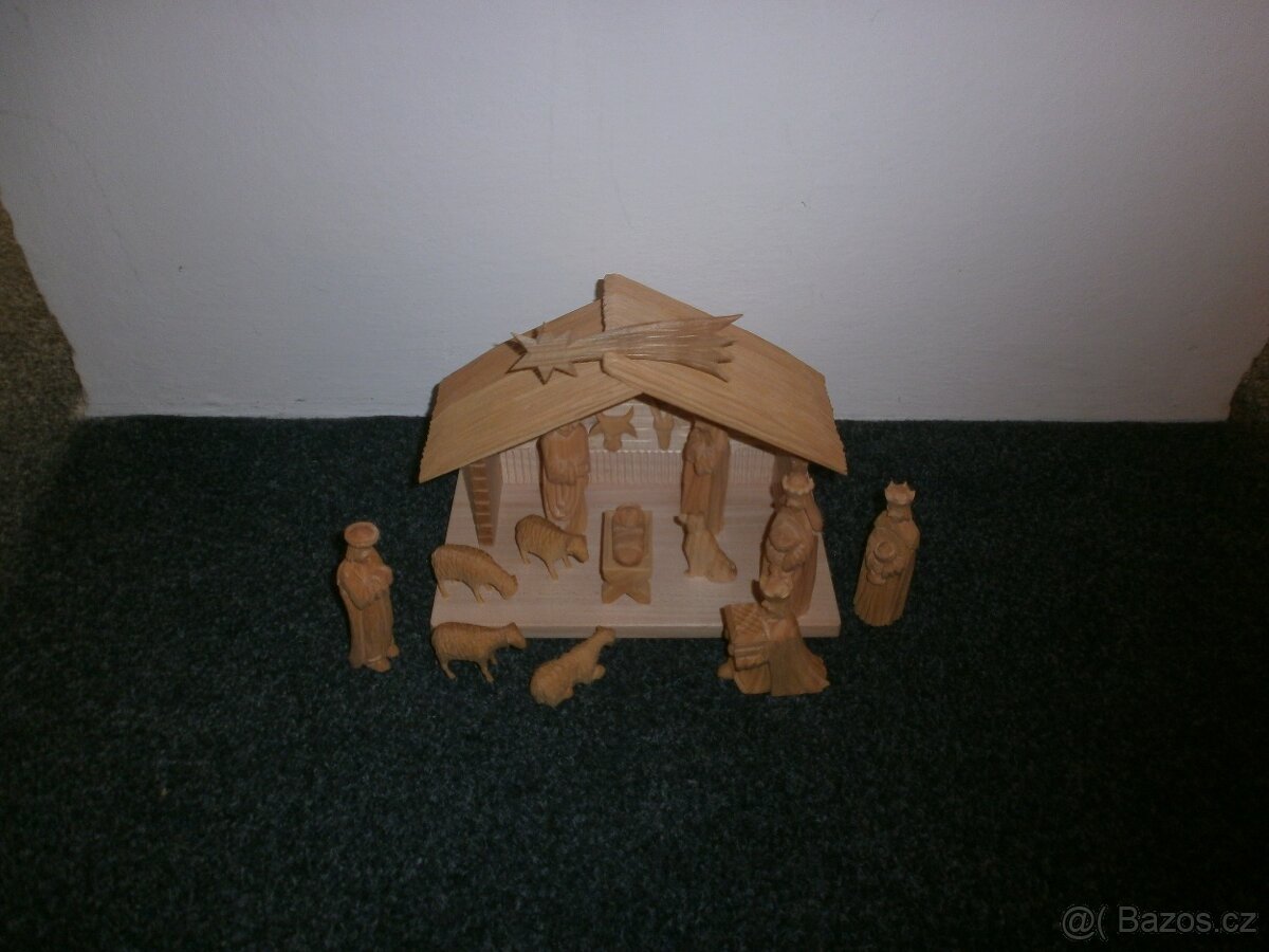 Ručně vyřezávaný český betlém 14a1 - 14