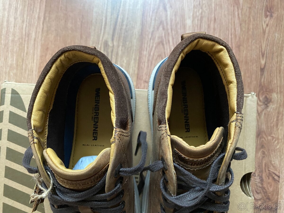 Nové pánské kožené podz./zimní boty Weinbrenner - č. 42 - 14