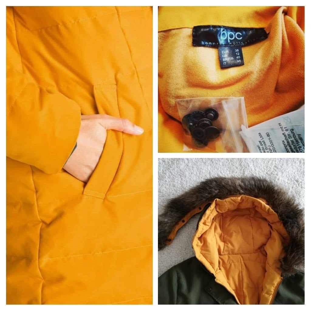 Péřová zimní oboustranná parka nová vel.38/40 - 14