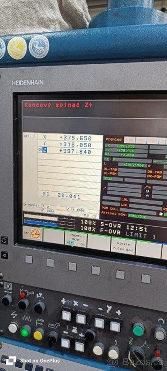 CNC ložová frézka GORATU GBM 31 - 14