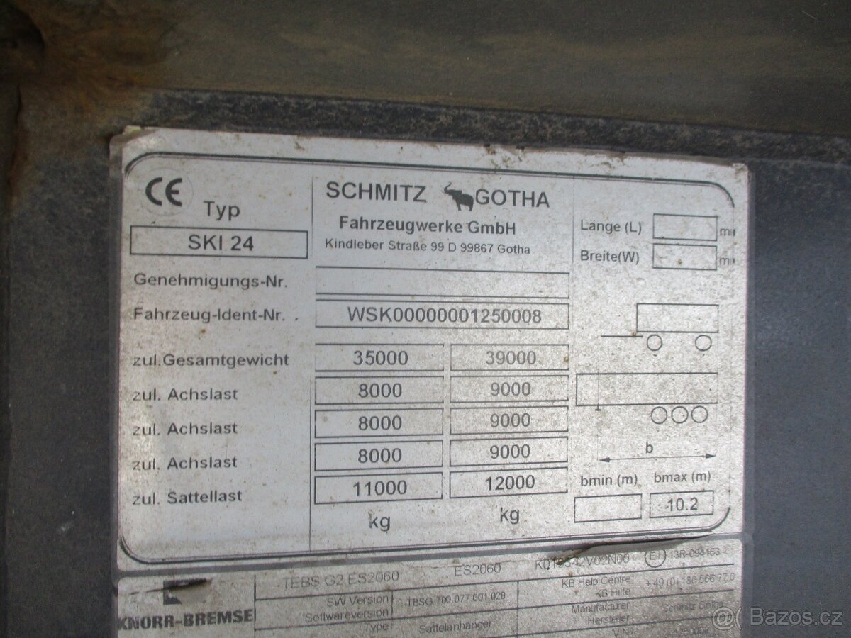 25041 sklápěcí návěs Schmitz Cargobull SKI 24 48m3 - 14
