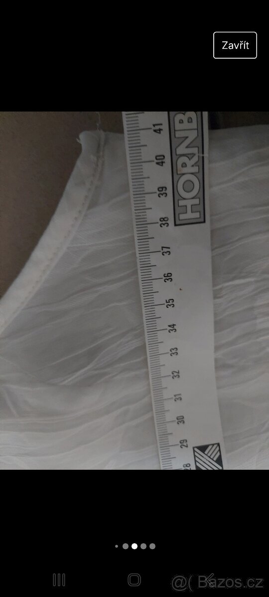 Bílé šaty na úzká ramínka. Vhodné i jako večerní. - 14