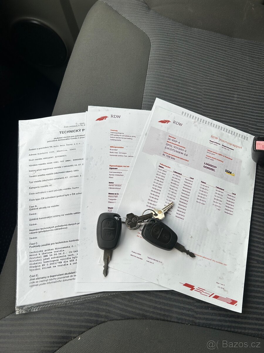 Opel Vivaro Valník + Hydraulická ruka - 14