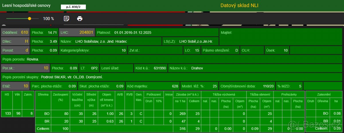 Prodám pozemky v k.ú. Drahov - 14