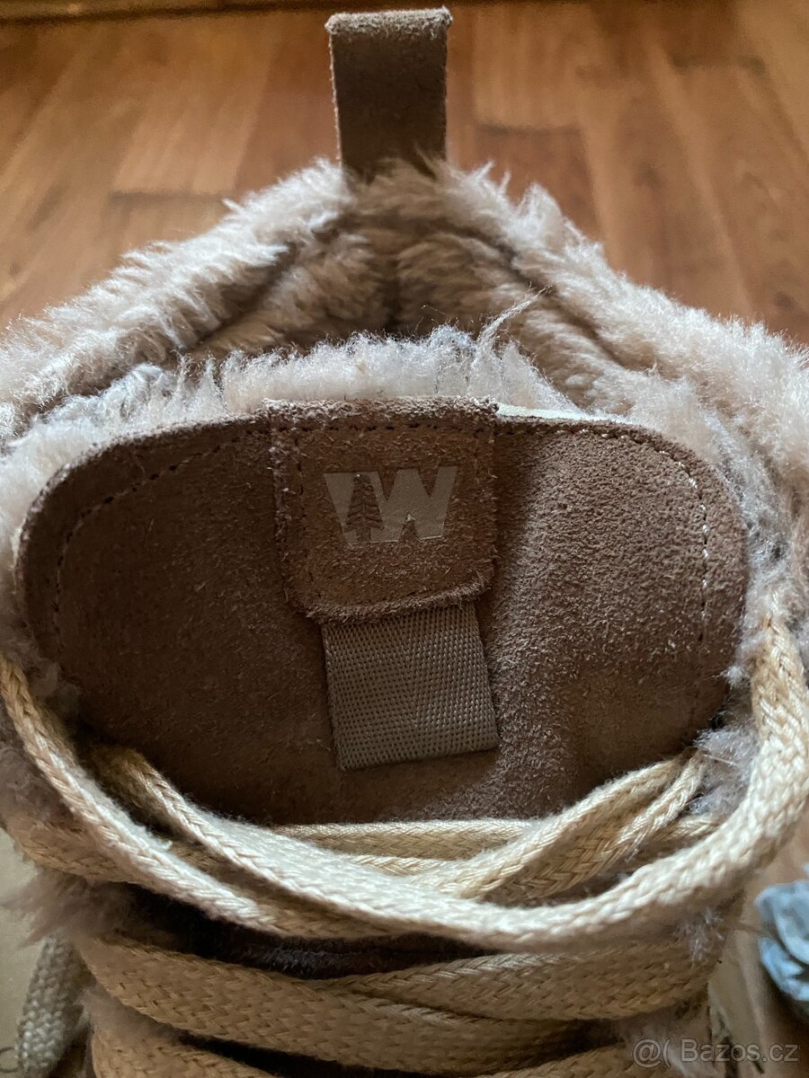 Pánské kožené zimní boty Weinbrenner s kožichem - č. 44 - 14