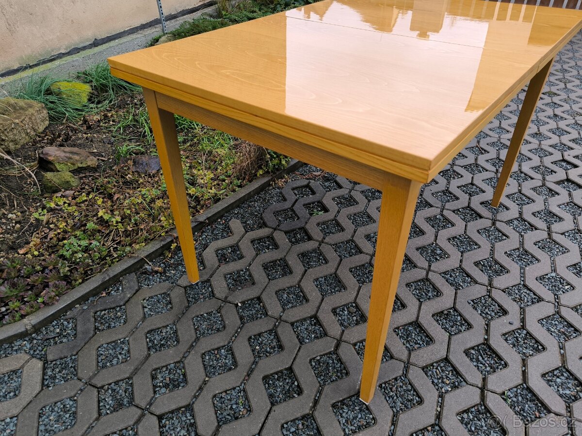 Retro jídelní rozkládací stůl Jitona - 70. léta - 14