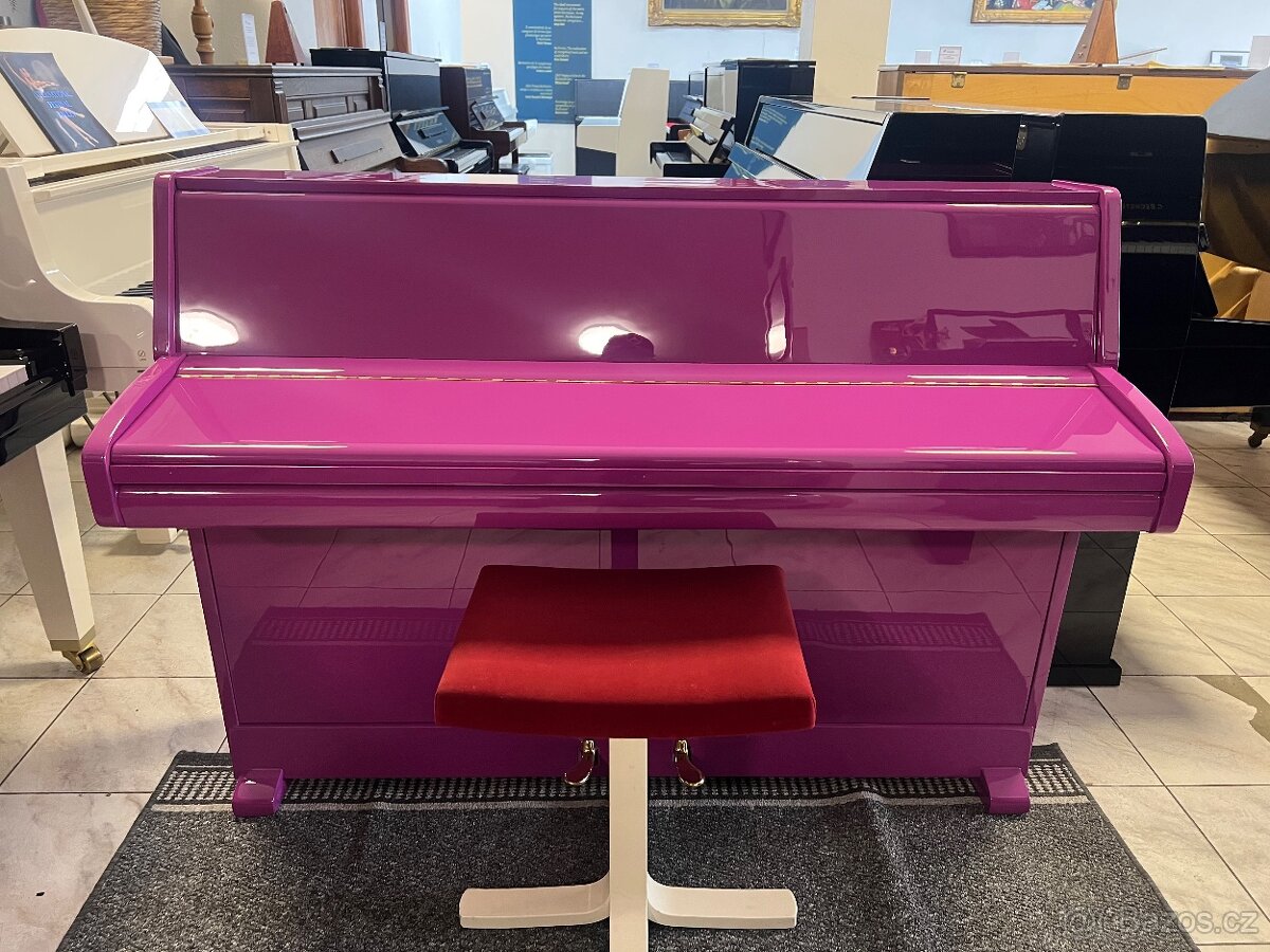 Růžové piano Schimmel se zárukou 2 roky, doprava zdarma - 14