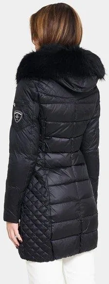 Péřová zimní černá prošívaná bunda, vel. 38, zn. Rockandblue - 14