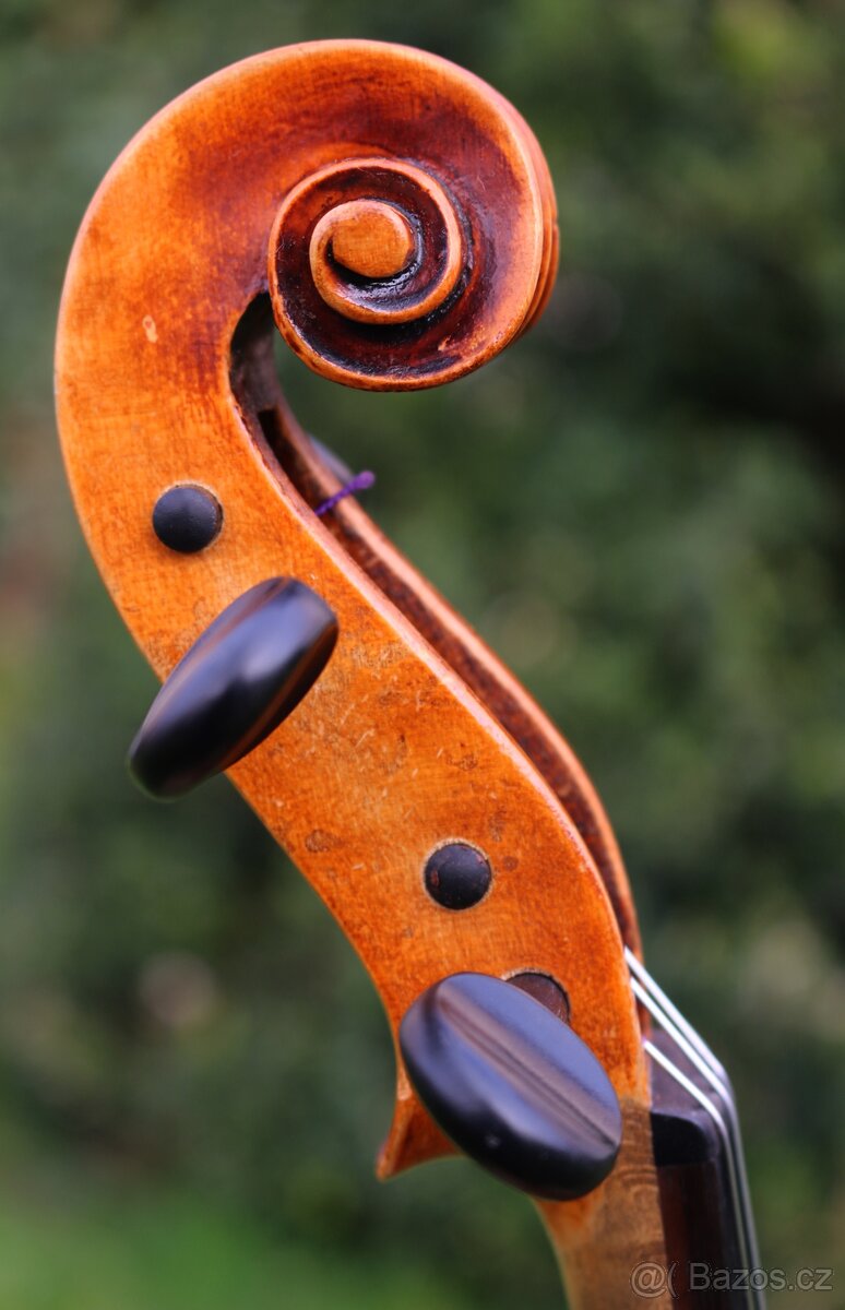 Staré německé housle s silnym zvukem dle David Techler - 14