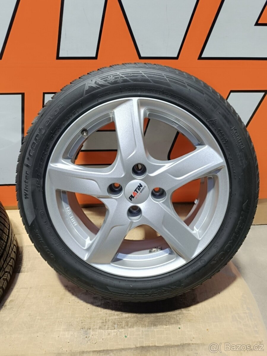 Alu kola Platin 4x108 ET20 + zimní pneu 195/55 R16 - 14