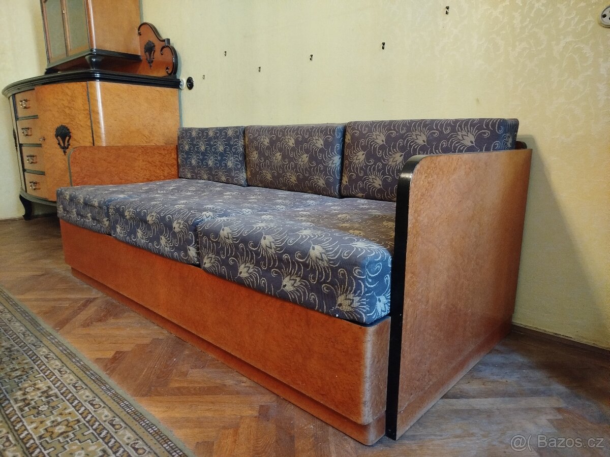 Starožitný obývací nábytek v zachovalém stavu - 14