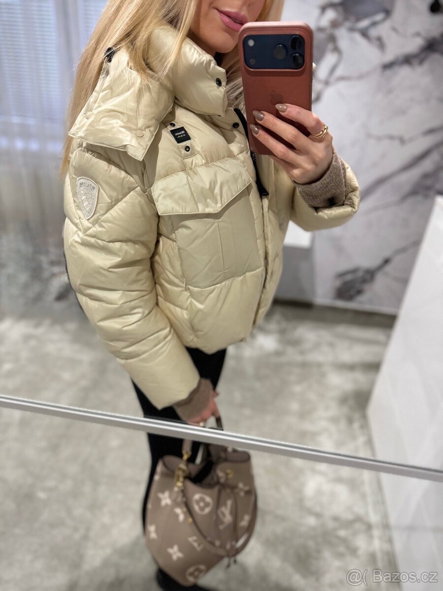 Luxusní, péřová crop bunda BLAUER - 14