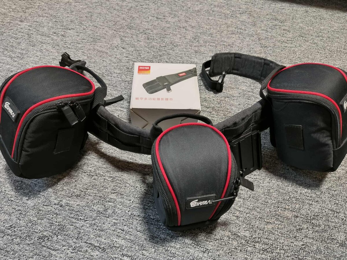 Zhiyun foto video pasek s extra klipem, pro objektivy,3 obal - 14