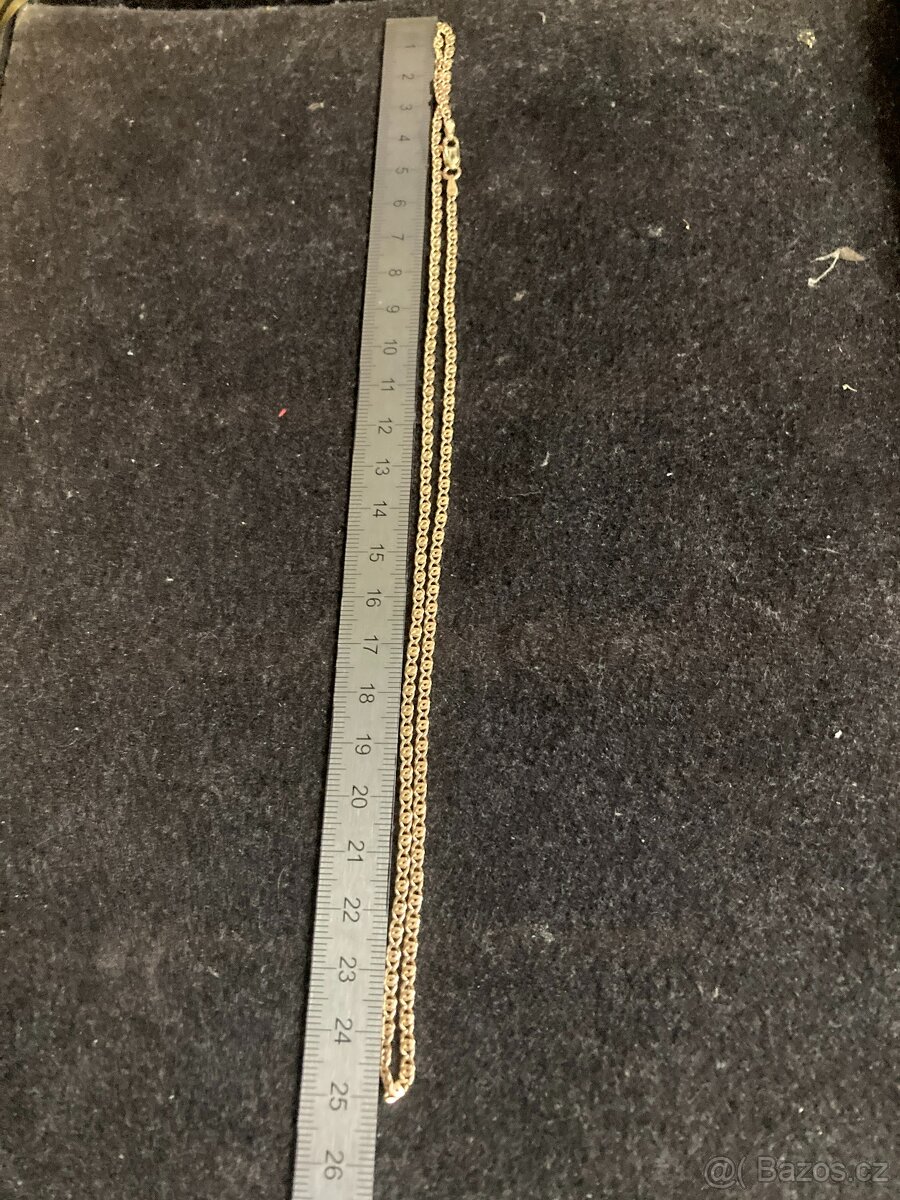 Řetízek plný+Přívěsek Žluté zlato 585/1000 14k - 14
