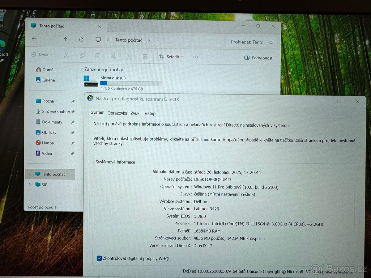 Dell Latitude 3420 - repas, záruka 2roky, Win11 (ečK2519) - 14