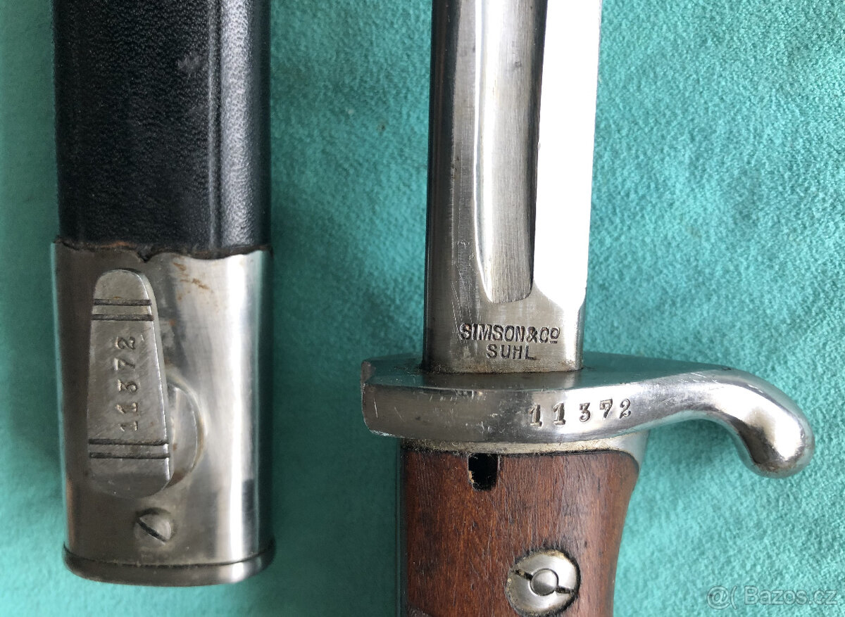 Exportní dlouhý bodák Mauser M1898 – Peru - 14
