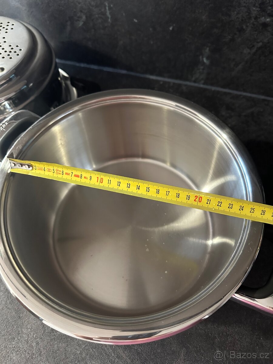 Stohovací parní systém Zepter - hrnec a parní nadoba 5,5L - 14