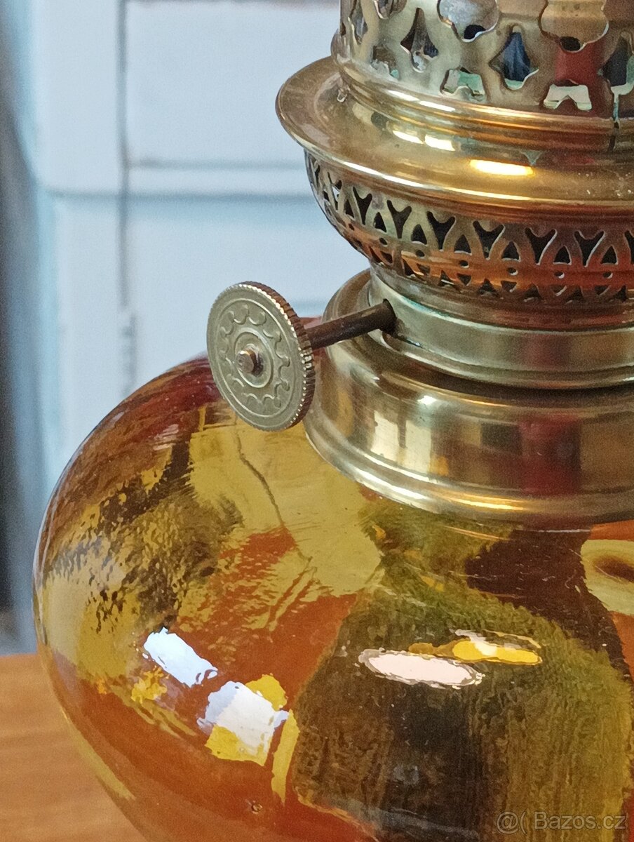 STAROŽITNÁ ART DECO PETROLEJKA A&P GAUDARD, 20.–30. LÉTA - 14