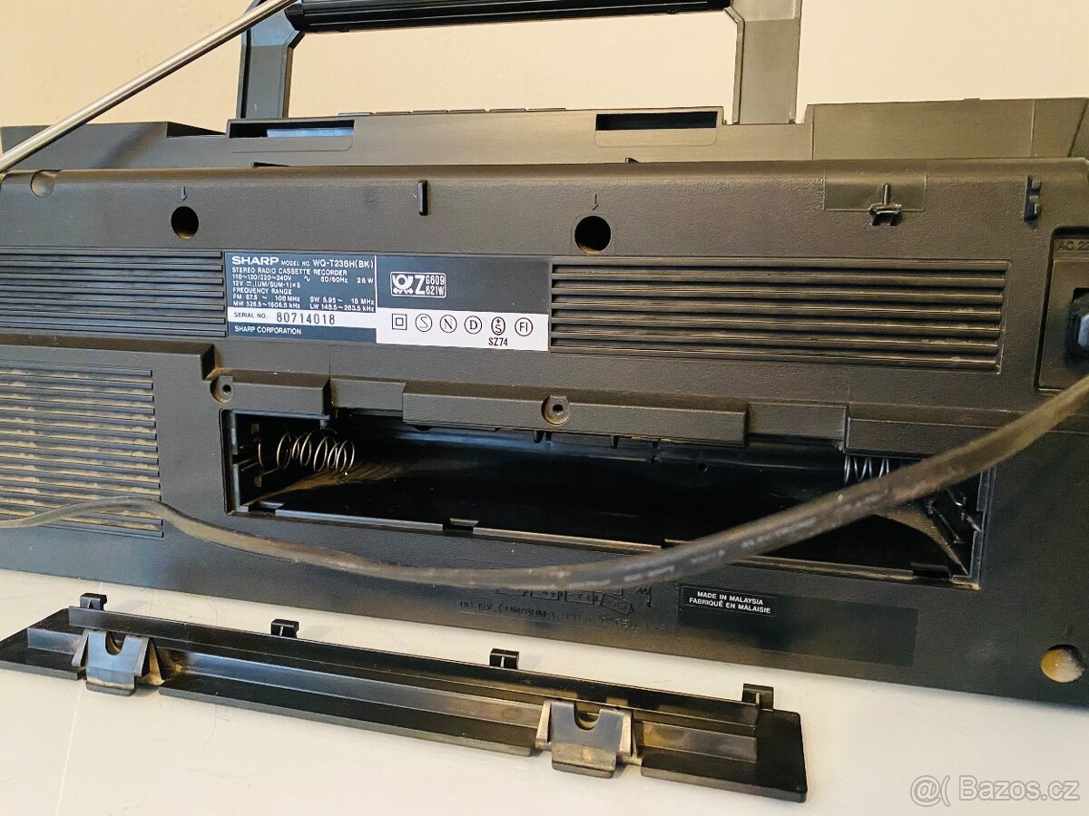 Radiomagnetofon Sharp WQ-T238H, rok 1989 - 14