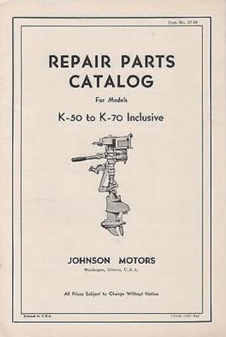 Lodní motor JOHNSON K – 50 - 14