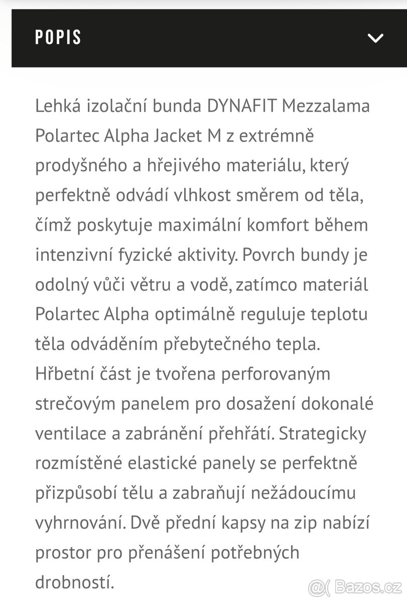 ŠPIČKOVÁ IZOLAČNÍ BUNDA DYNAFIT PC 6300,- - 14