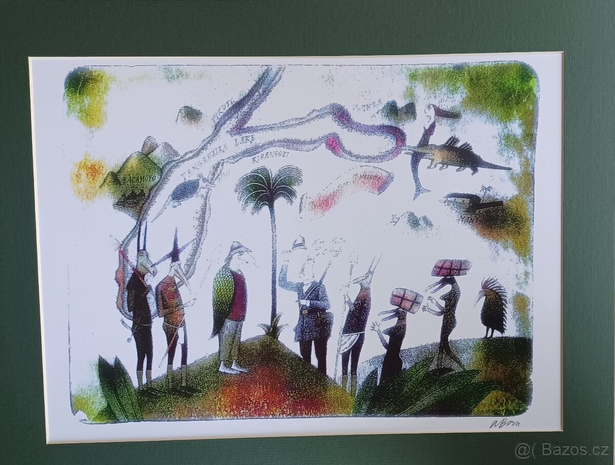 Adolf Born .Serigrafie Originální dílo. - 14