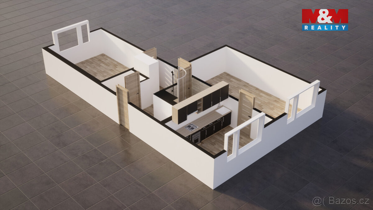 Pronájem bytu 2+1, 61 m², Hrádek nad Nisou, ul. Liberecká - 14