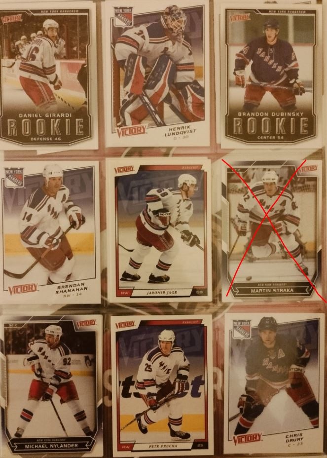 NHL hokejové karty VICTORY - 621 ks - TOP STAV - 14