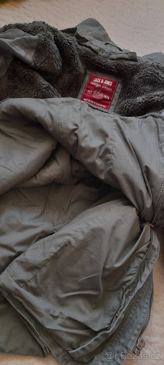 Jack and Jones khaki celoroční bunda - 14