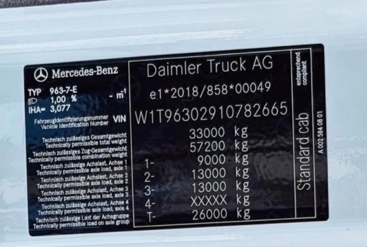 Mercedes-Benz ACTROS 3351 - 6x4 – NOVÉ - Valník + HR-FASSI - 14