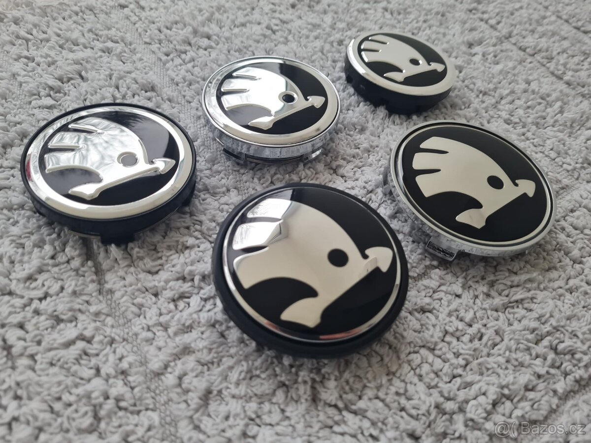 Stredové krytky - pukličky kolies ŠKODA / VRS - 14