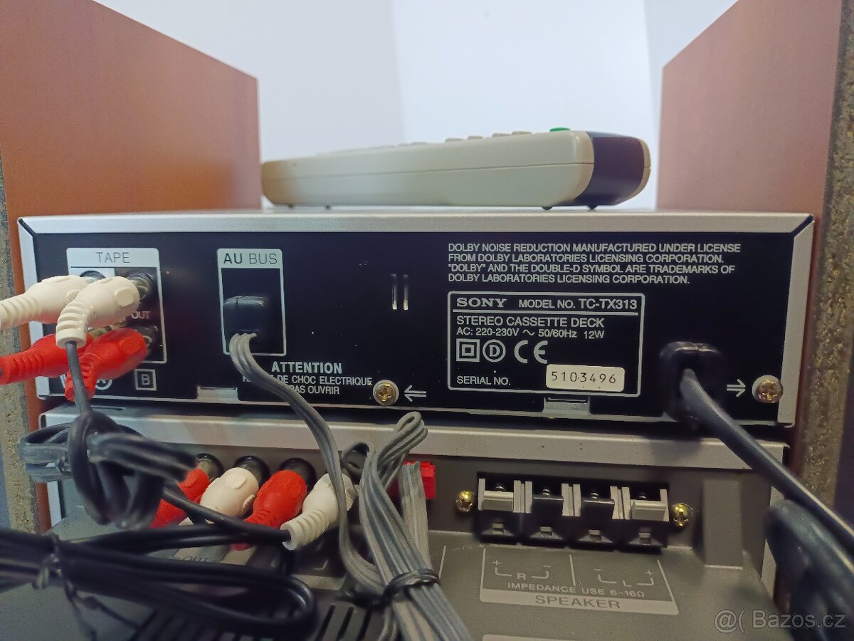 SONY věž TX-313 + MD313 dva díly, Minidisc,CDrádio,tape deck - 14