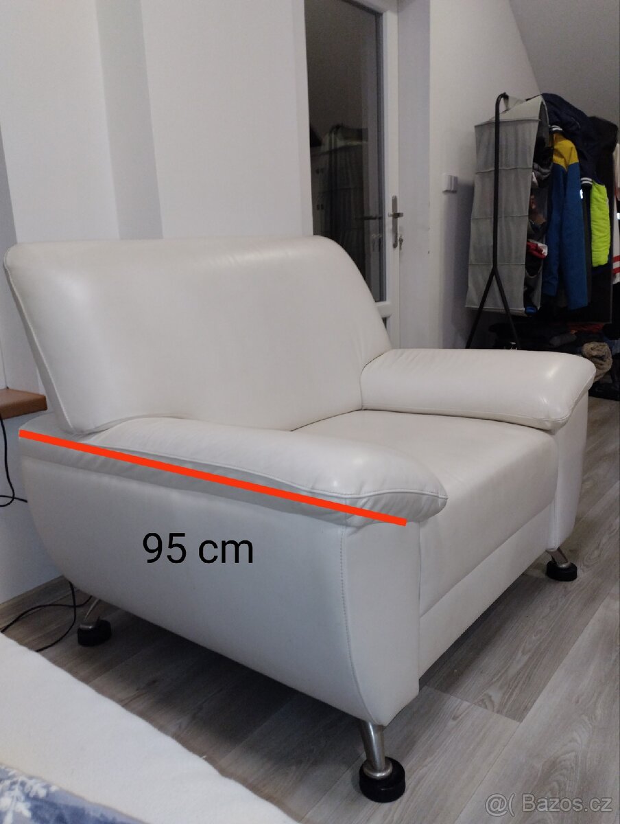 Retro kožená sedací souprava - 14