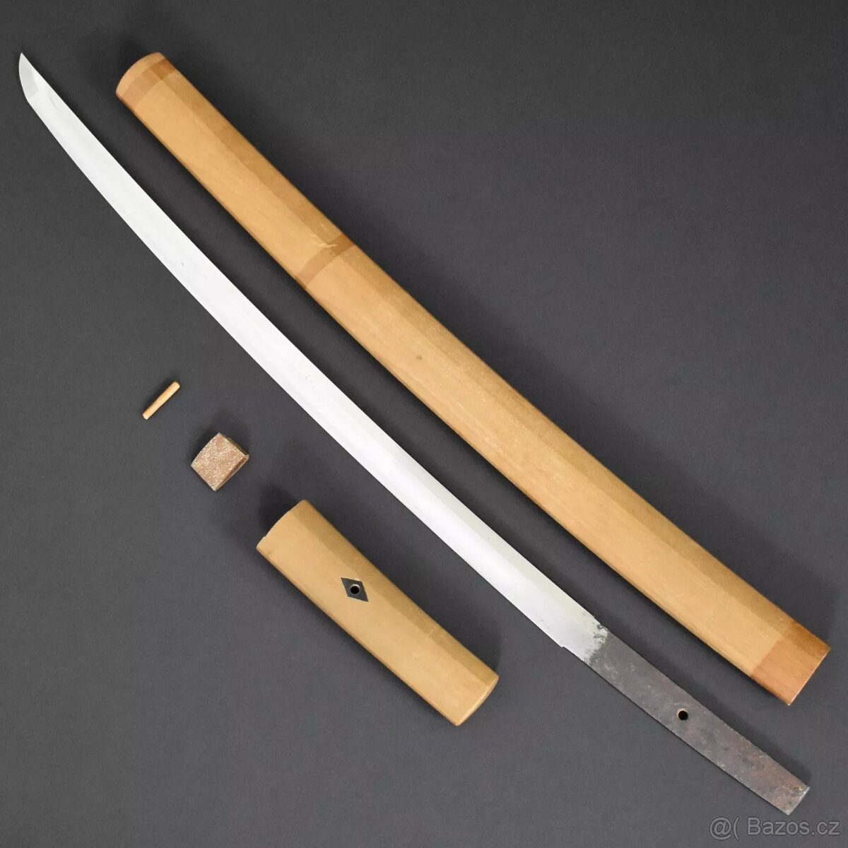 Japonský Starožitný Samurajský meč wakizashi Kuninaga - 14