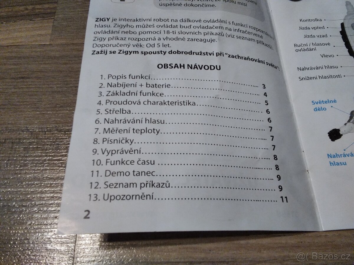 Robot Zigybot s 20 funkcí, 31 cm - 14