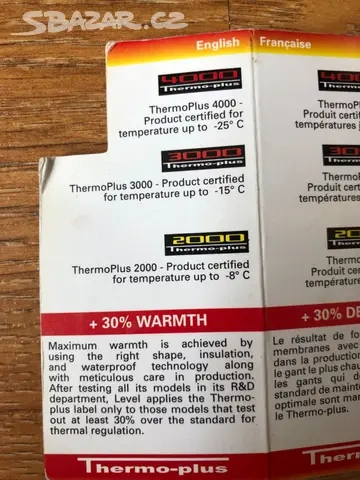 Rukavice Level Bomber - Brown vel. 9,5 XL do -25°C - 14