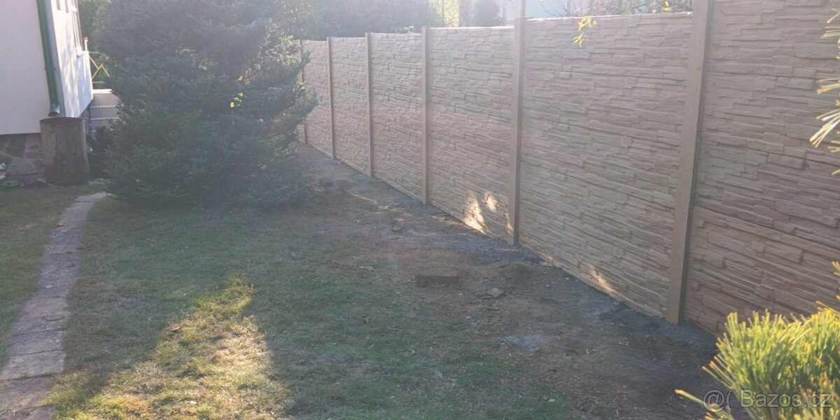 Montáže betonových plotů - 14