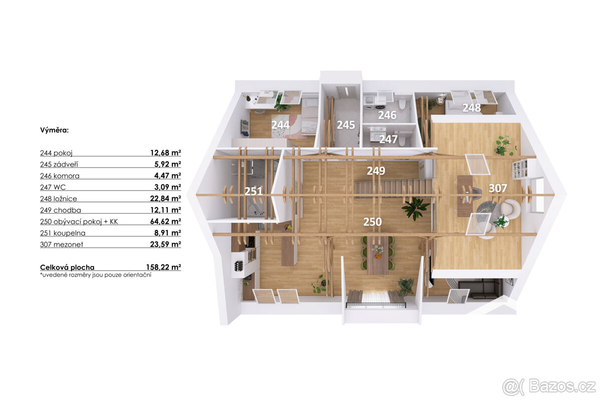 Prodej loftového bytu 5+kk, 162 m² - Hodonice - 14