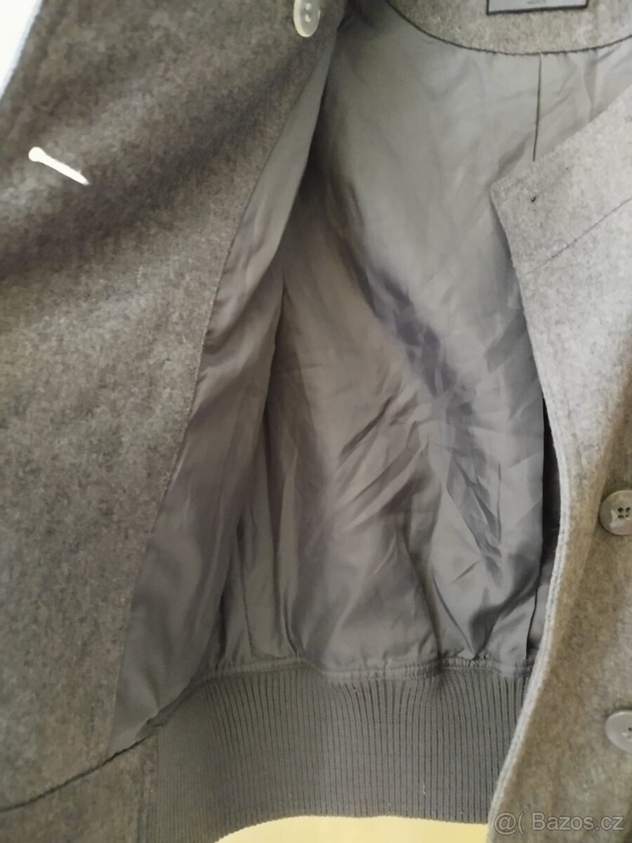 Dámský vlněný kabát/ bunda, velikost M - 14