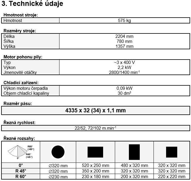 BOMAR STG 510.320 GM - PÁSOVÁ PILA NA KOV ČESKÉ VÝROBY - 14