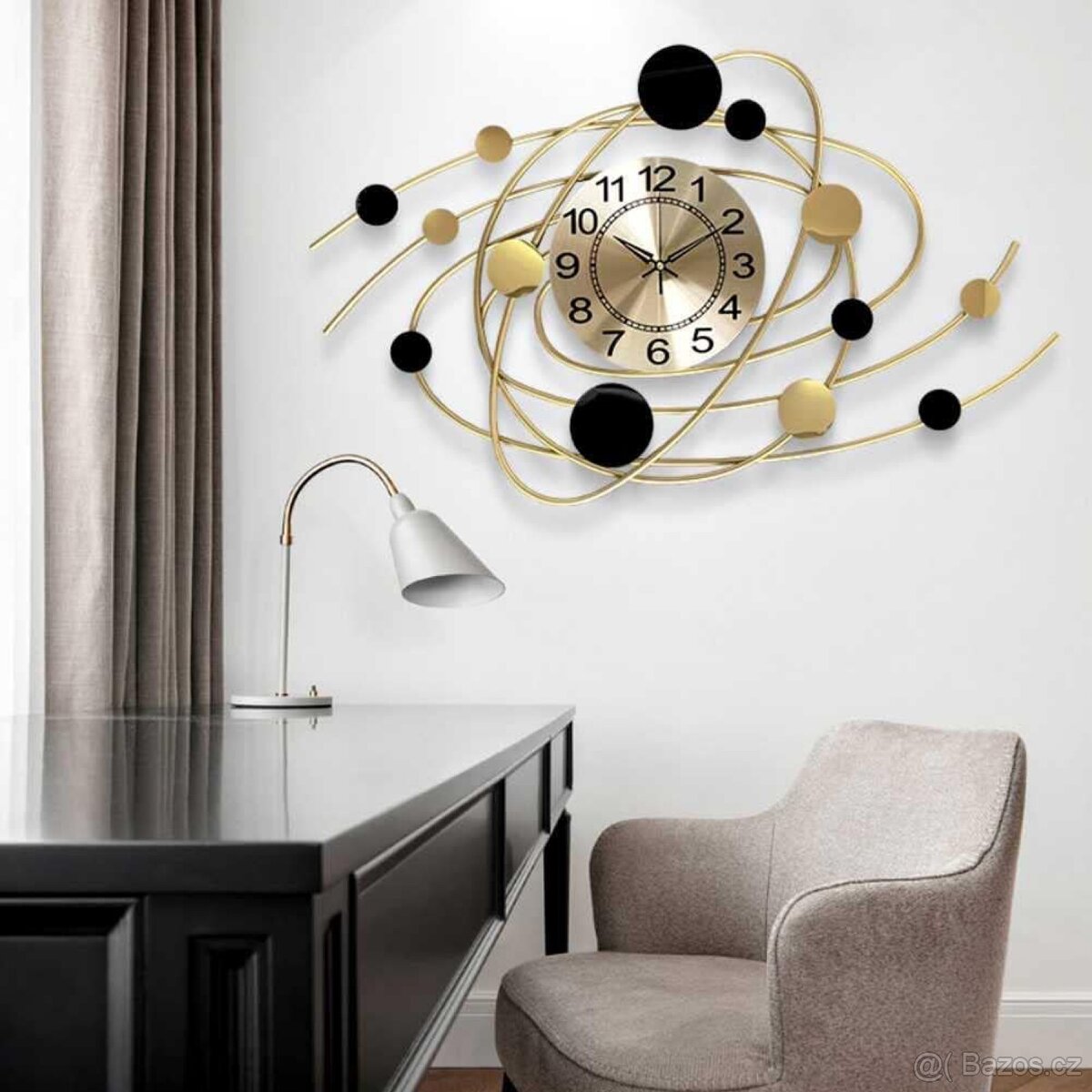 Galaxy nástěnné kovové hodiny 78 cm - 14