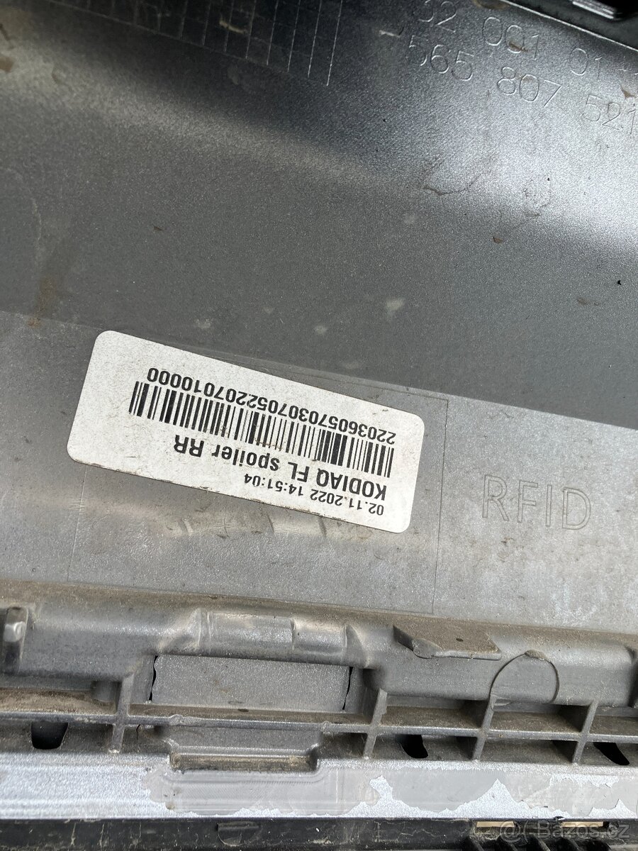 zadni naraznik skoda kodiaq spoiler difuzor - 14